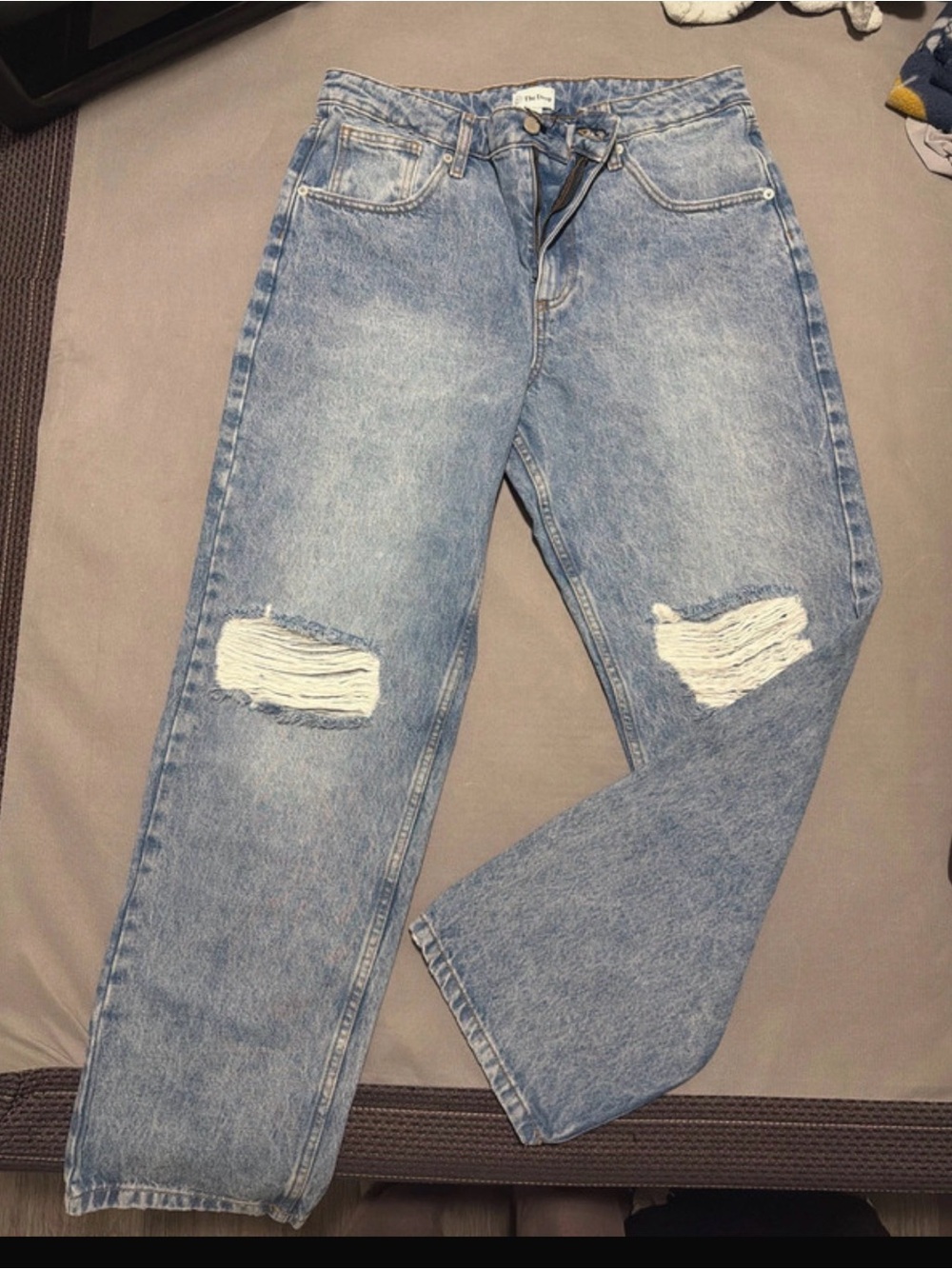 Light Blue Distressed Women's Jeans
